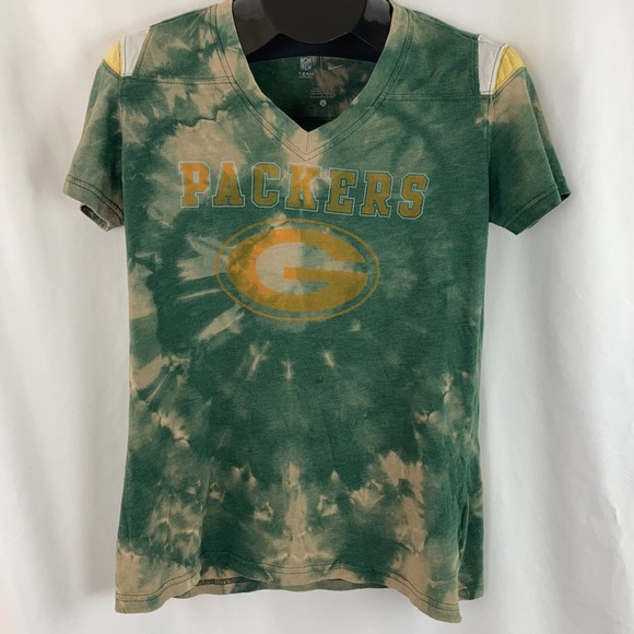 Nike Tops - Custom Bleached Green Bay Packer T Shirt L
